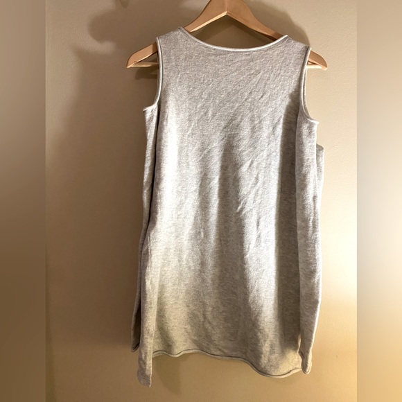French connection grey cold shoulder tunic top - Picture 4 of 7